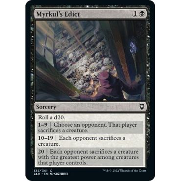 Image for Myrkul's Edict (135) (CLB) - Magic: The Gathering
