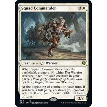 Image for Squad Commander (709) (CLB) - Magic: The Gathering