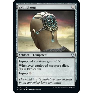 Image for Skullclamp (870) (CLB) - Magic: The Gathering