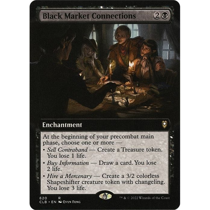 Image for Black Market Connections (Extended Art) (620) (CLB) - Magic: The Gathering