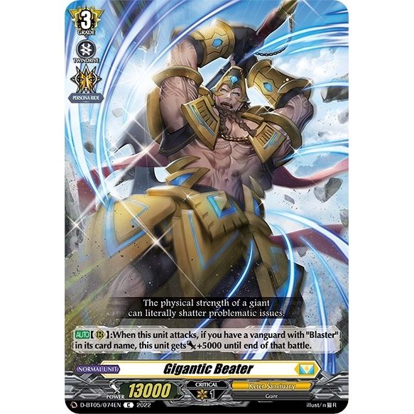 Image for Gigantic Beater (D-BT05/074EN) (D-BT05) - Cardfight Vanguard