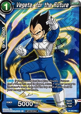Image for Vegeta, for the Future (Tournament Pack Vol. 8) (P-385) (TPR) - Dragon Ball Super: Masters