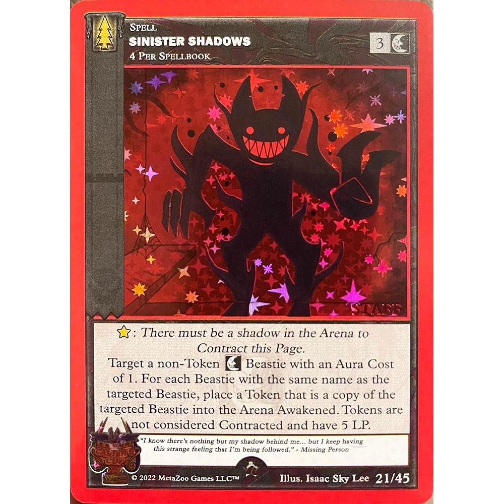 Image for Sinister Shadows (Staff Stamped) (21/45) (CCP) - MetaZoo