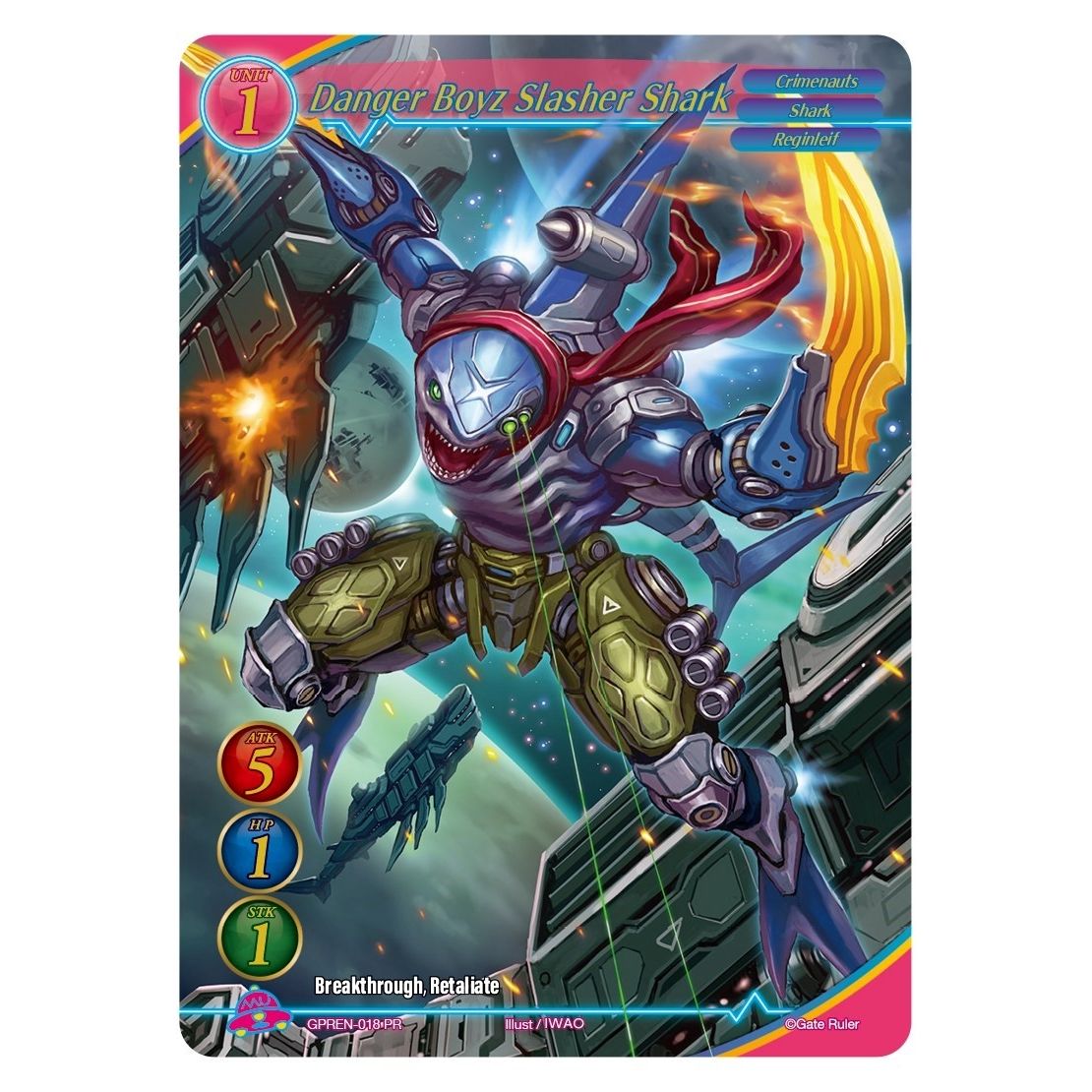 Image for Danger Boyz Slasher Shark (GPREN-018PR) (GPR) - Gate Ruler