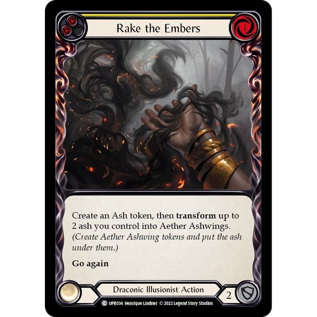 Image for Rake the Embers (Yellow) (UPR034) (UPR) - Flesh and Blood TCG