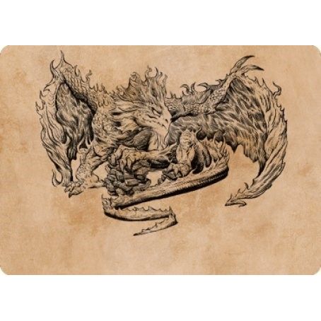 Image for Miirym, Sentinel Wyrm Art Card (71) (ASCLB) - Magic: The Gathering