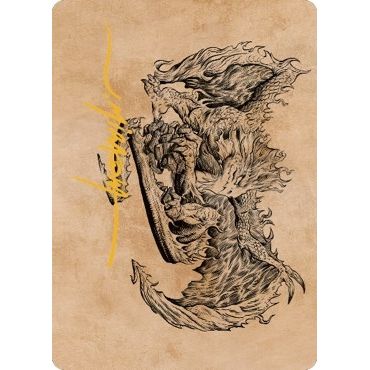 Image for Miirym, Sentinel Wyrm Art Card (Gold-Stamped Signature) (71) (ASCLB) - Magic: The Gathering
