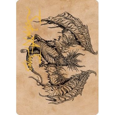 Image for Ganax, Astral Hunter Art Card (Gold-Stamped Signature) (53) (ASCLB) - Magic: The Gathering