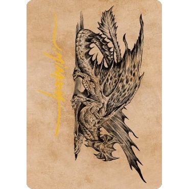 Image for Ancient Brass Dragon Art Card (49/81) (Gold-Stamped Signature) (49) (ASCLB) - Magic: The Gathering