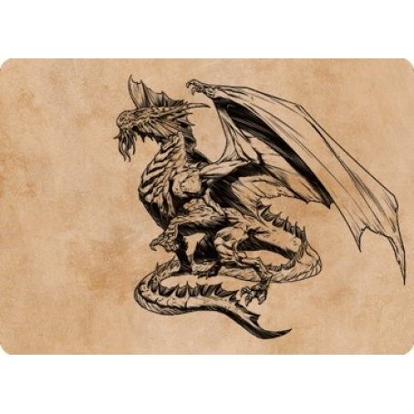 Image for Ancient Silver Dragon Art Card (47/81) (47) (ASCLB) - Magic: The Gathering
