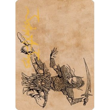 Image for Lae'zel, Vlaakith's Champion Art Card (Gold-Stamped Signature) (45) (ASCLB) - Magic: The Gathering