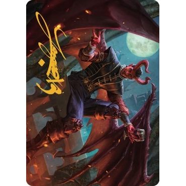Image for Raphael, Fiendish Savior Art Card (40/81) (Gold-Stamped Signature) (40) (ASCLB) - Magic: The Gathering