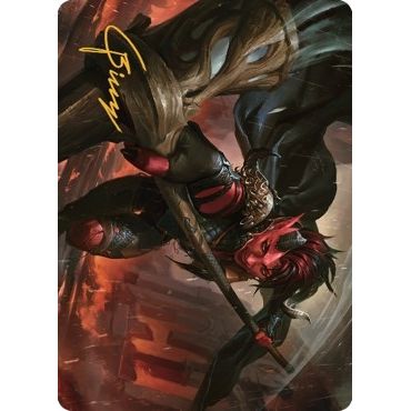 Image for Karlach, Fury of Avernus Art Card (34/81) (Gold-Stamped Signature) (34) (ASCLB) - Magic: The Gathering