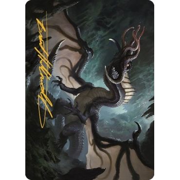 Image for Brainstealer Dragon Art Card (Gold-Stamped Signature) (31) (ASCLB) - Magic: The Gathering