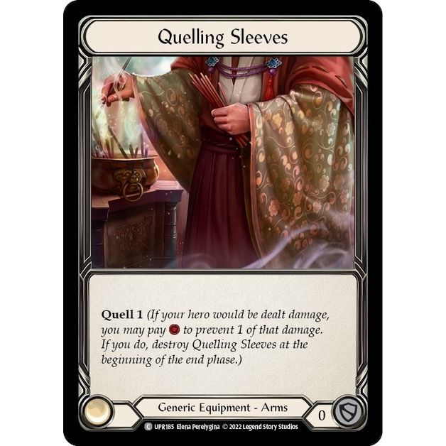 Image for Quelling Sleeves (UPR185) (UPR) - Flesh and Blood TCG
