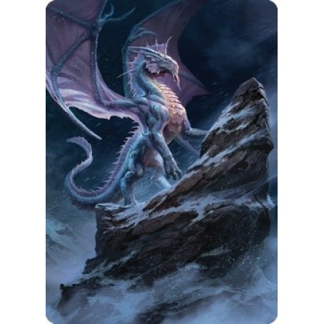 Image for Ancient Silver Dragon Art Card (6/81) (6) (ASCLB) - Magic: The Gathering