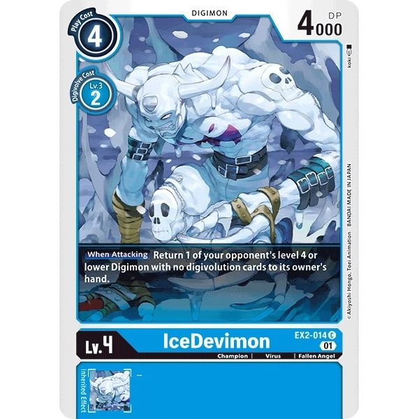 Image for IceDevimon (EX2-014 C) (EX02) - Digimon Card Game
