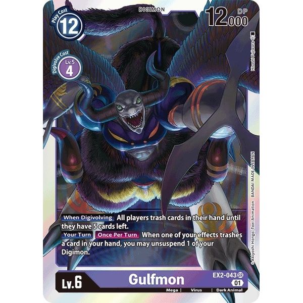 Image for Gulfmon (EX2-043 SR) (EX02) - Digimon Card Game