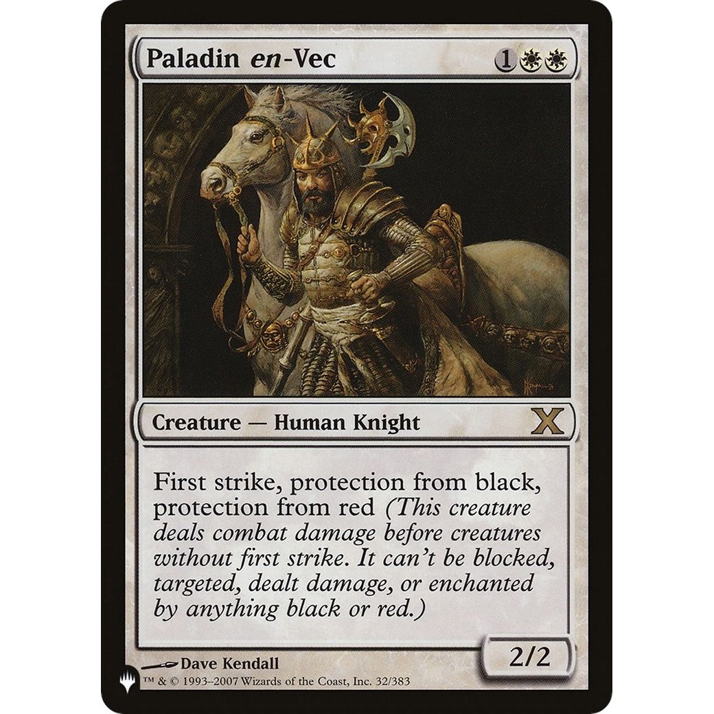 Image for Paladin en-Vec (32/383) (LIST) - Magic: The Gathering