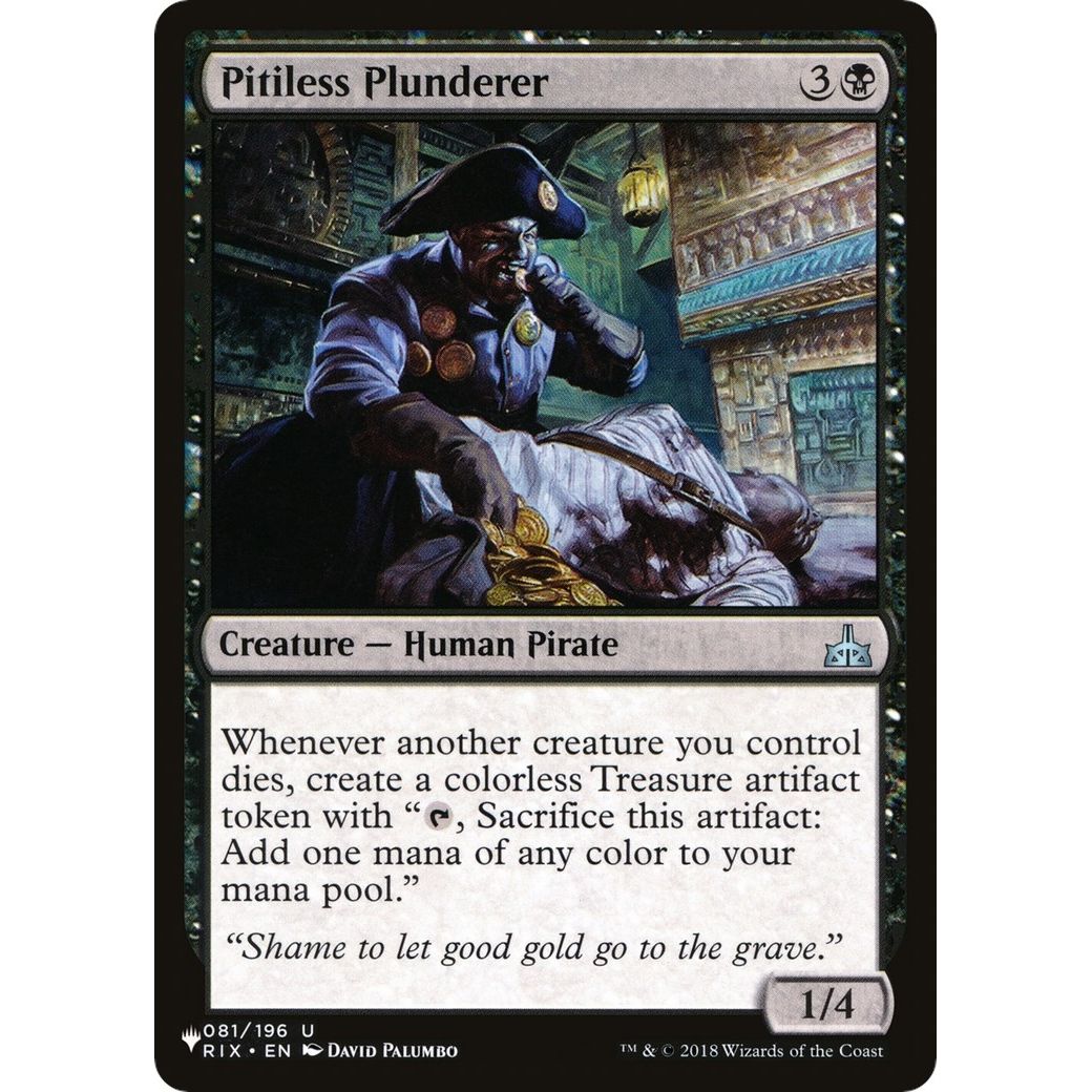 Image for Pitiless Plunderer (081/196) (LIST) - Magic: The Gathering
