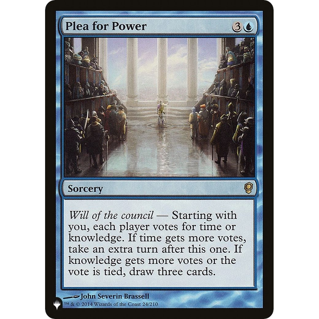 Image for Plea for Power (24/210) (LIST) - Magic: The Gathering