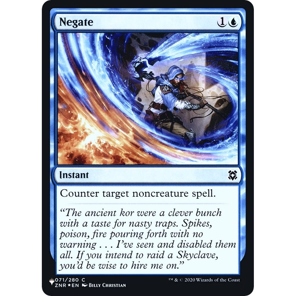 Image for Negate (ZNR) (71) (LIST) - Magic: The Gathering