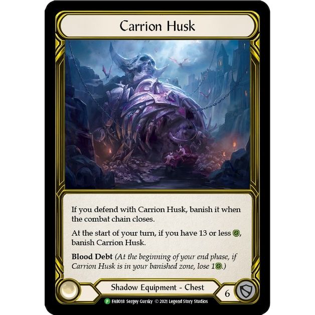 Image for Carrion Husk (Golden) - FAB018 (FAB018) (PR) - Flesh and Blood TCG