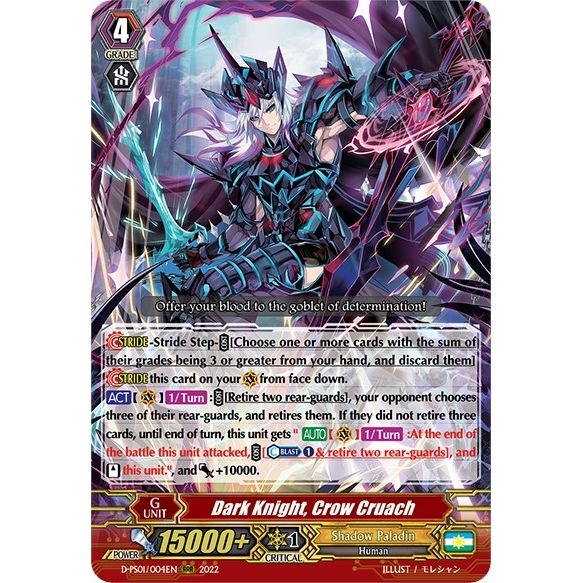 Image for Dark Knight, Crow Cruach (D-PS01/004EN) (D-PS01) - Cardfight Vanguard