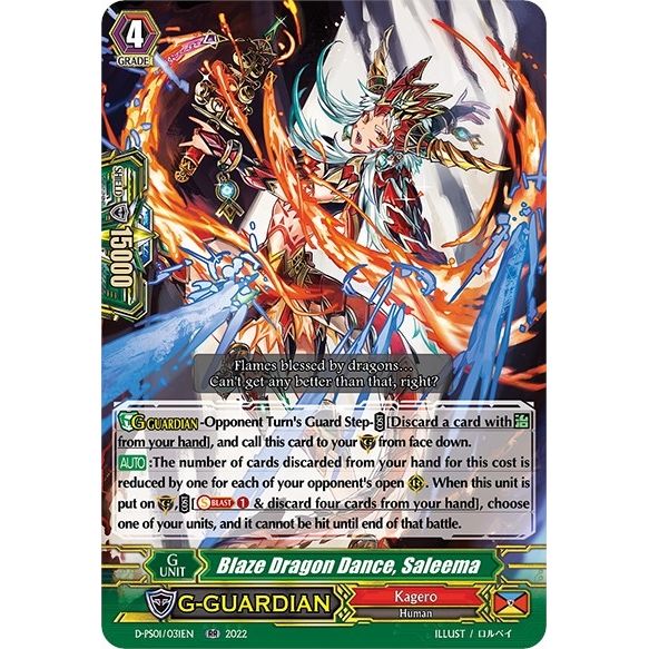Image for Blaze Dragon Dance, Saleema (D-PS01/031EN) (D-PS01) - Cardfight Vanguard