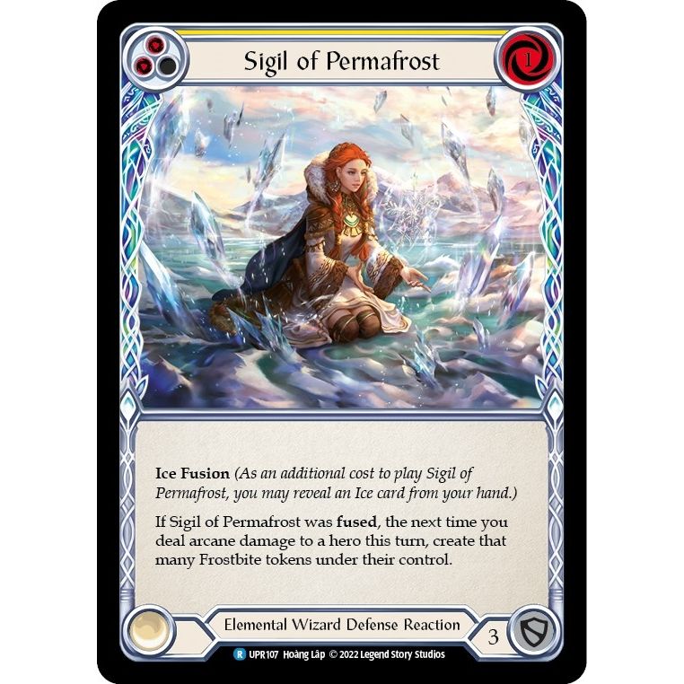 Image for Sigil of Permafrost (Yellow) (UPR107) (UPR) - Flesh and Blood TCG