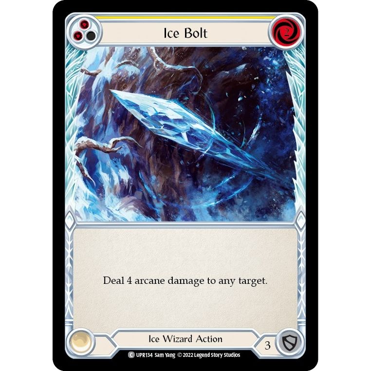 Image for Ice Bolt (Yellow) (UPR134) (UPR) - Flesh and Blood TCG