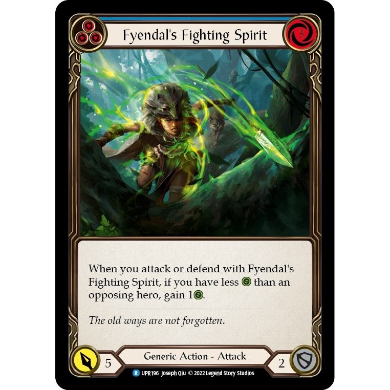 Image for Fyendal's Fighting Spirit (Blue) (UPR196) (UPR) - Flesh and Blood TCG