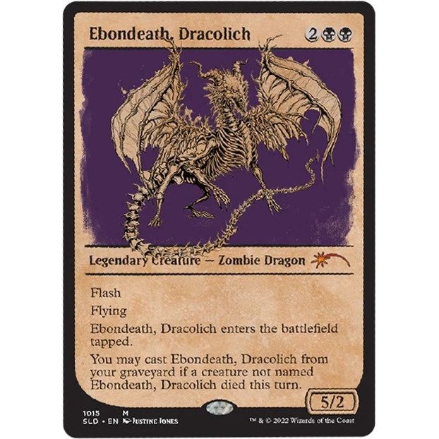 Image for Ebondeath, Dracolich (Showcase) (1014) (SLD) - Magic: The Gathering