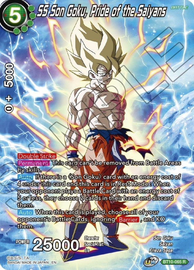 Image for SS Son Goku, Pride of the Saiyans (BT10-065) (TS01) - Dragon Ball Super: Masters