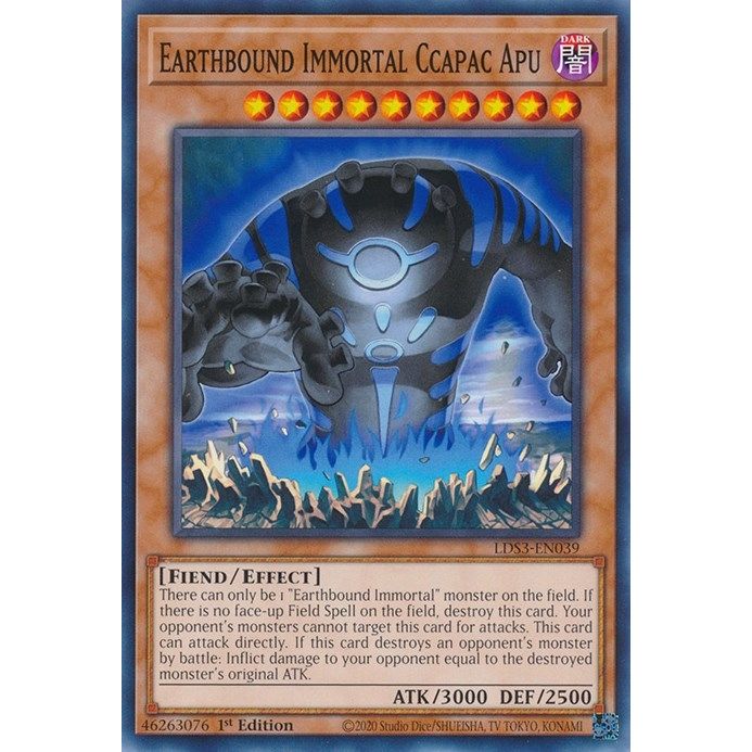 Image for Earthbound Immortal Ccapac Apu (LDS3-EN039) (LDS3) - YuGiOh