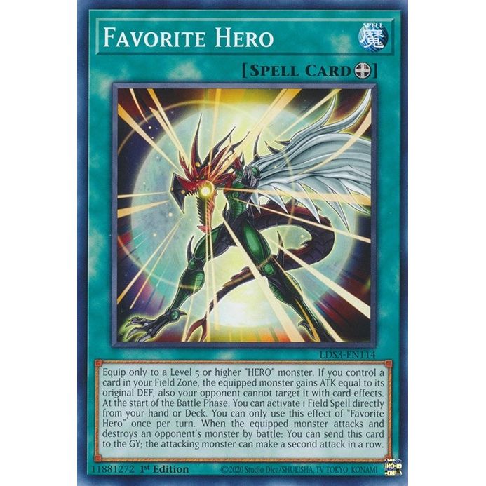 Image for Favorite Hero (LDS3-EN114) (LDS3) - YuGiOh
