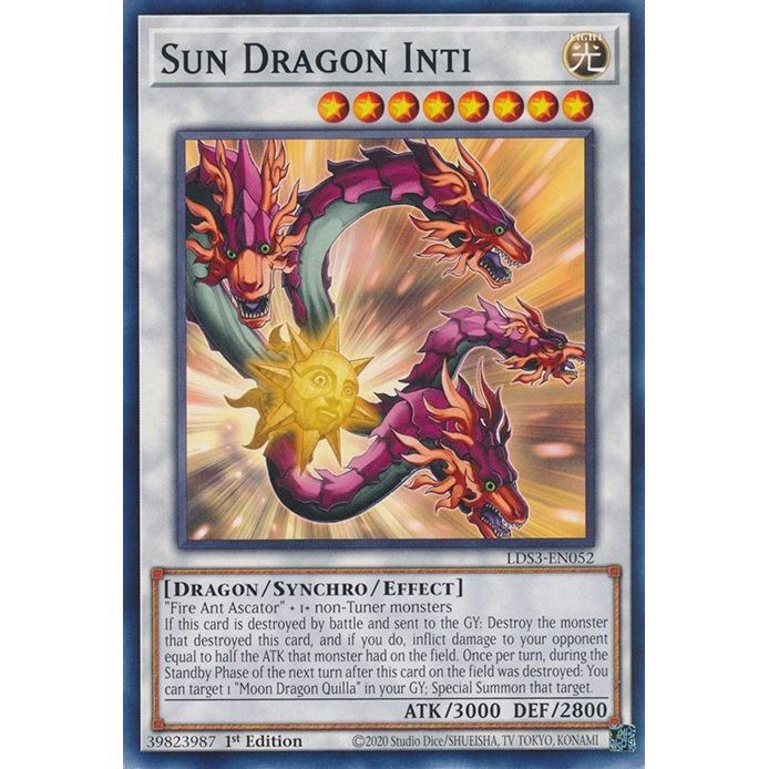 Image for Sun Dragon Inti (LDS3-EN052) (LDS3) - YuGiOh