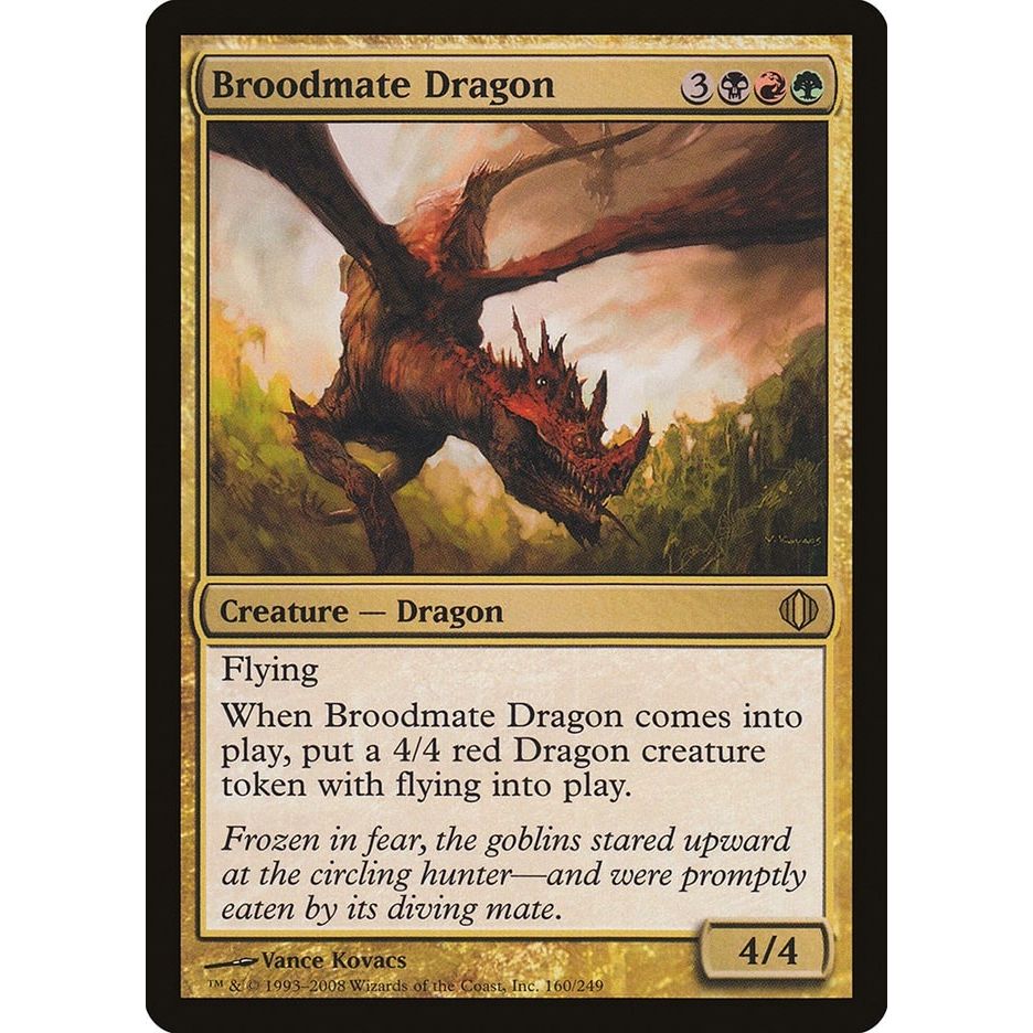 Image for Broodmate Dragon (160) (ALA) - Magic: The Gathering