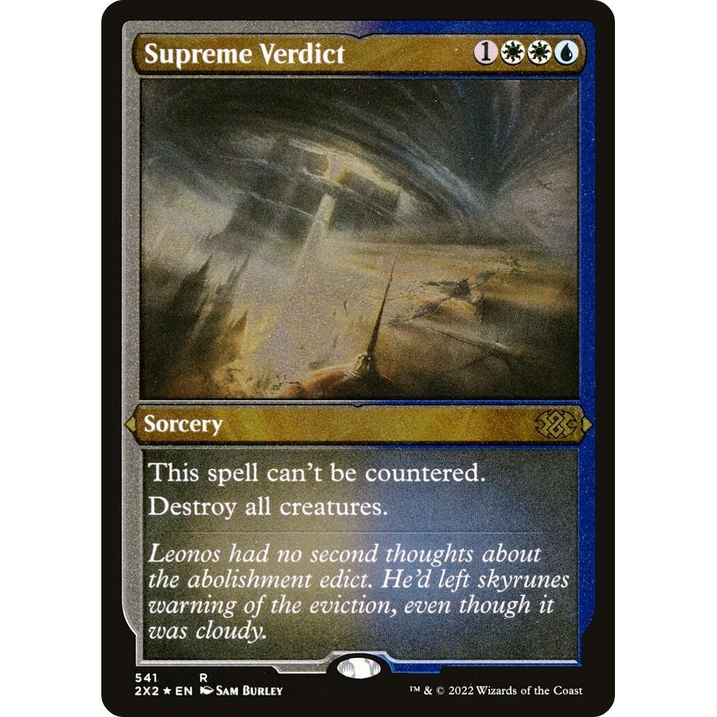 Image for Supreme Verdict (Foil Etched) (541) (2X2) - Magic: The Gathering