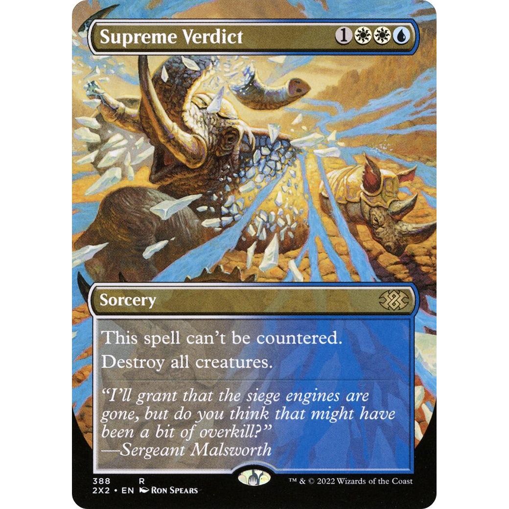Image for Supreme Verdict (Borderless) (388) (2X2) - Magic: The Gathering