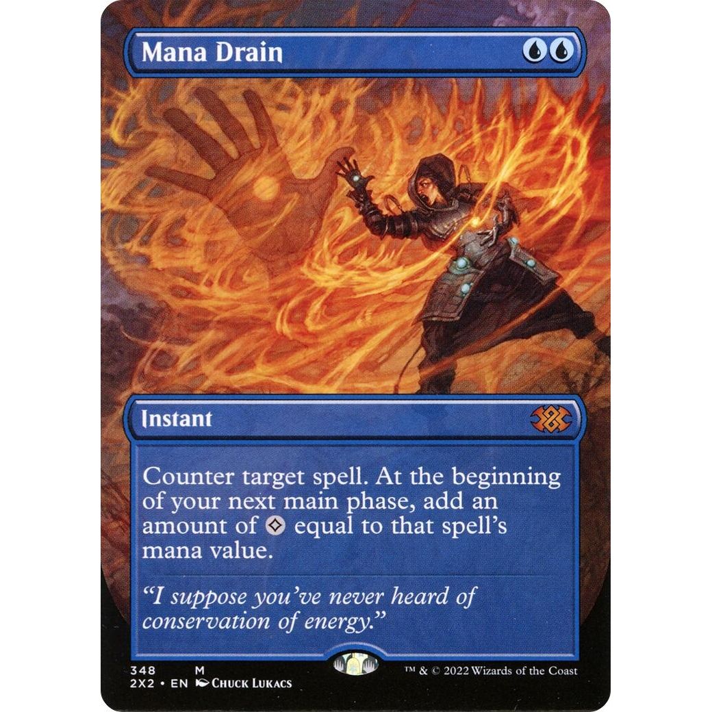 Image for Mana Drain (Borderless) (348) (2X2) - Magic: The Gathering