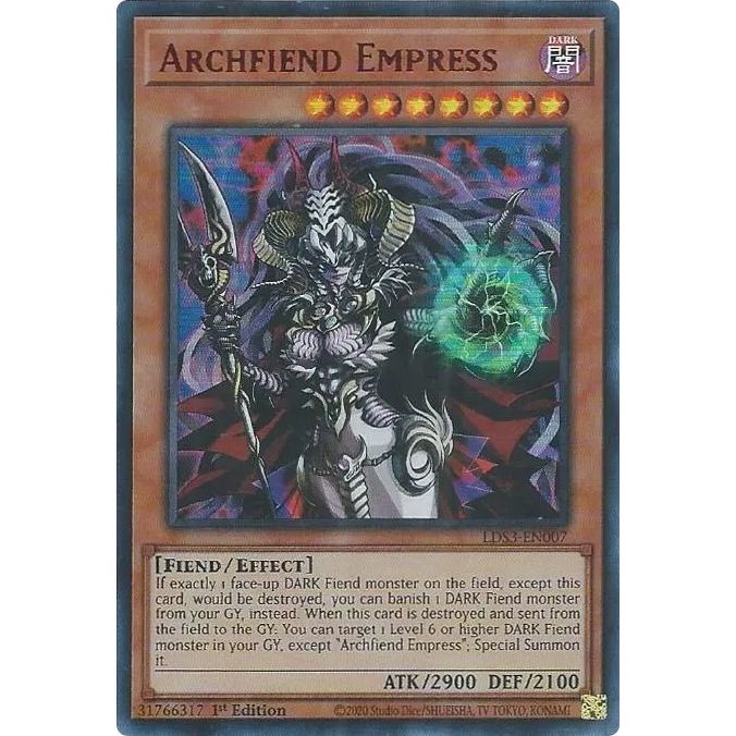 Image for Archfiend Empress (Red) (LDS3-EN007) (LDS3) - YuGiOh