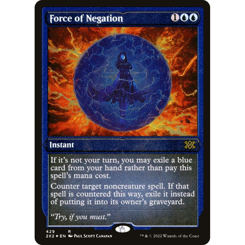 Image for Force of Negation (Foil Etched) (429) (2X2) - Magic: The Gathering