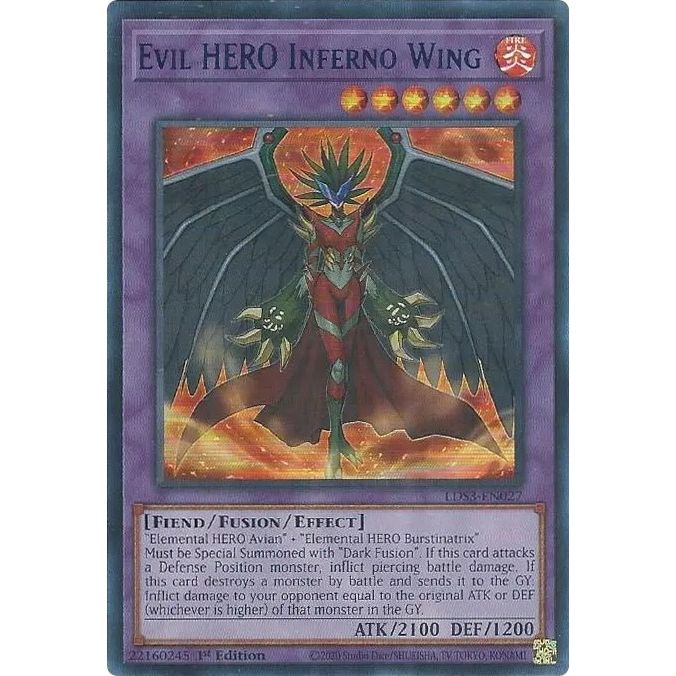 Image for Evil HERO Inferno Wing (Blue) (LDS3-EN027) (LDS3) - YuGiOh