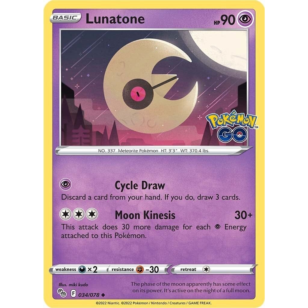 Image for Lunatone (034/078) (PGO) - Pokemon
