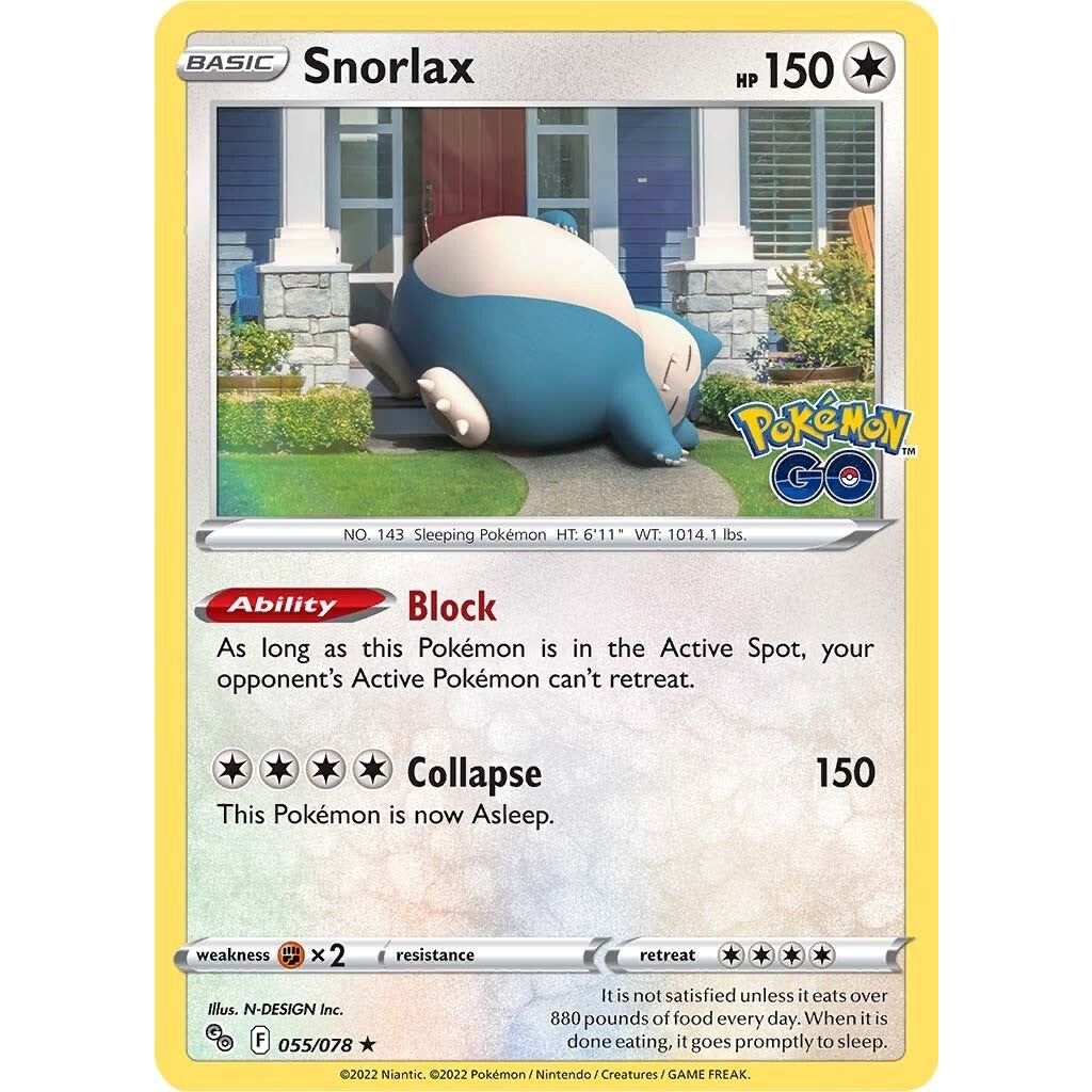 Image for Snorlax (055/078) (PGO) - Pokemon