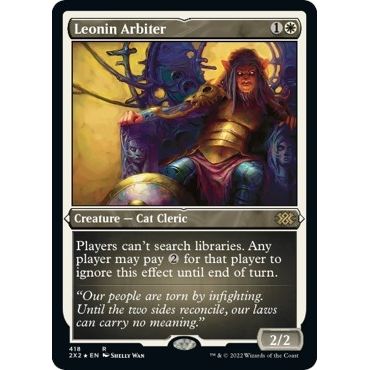 Image for Leonin Arbiter (Foil Etched) (418) (2X2) - Magic: The Gathering