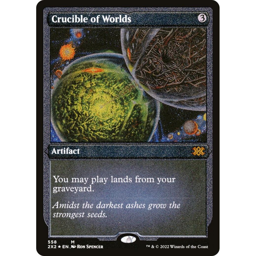 Image for Crucible of Worlds (Foil Etched) (558) (2X2) - Magic: The Gathering