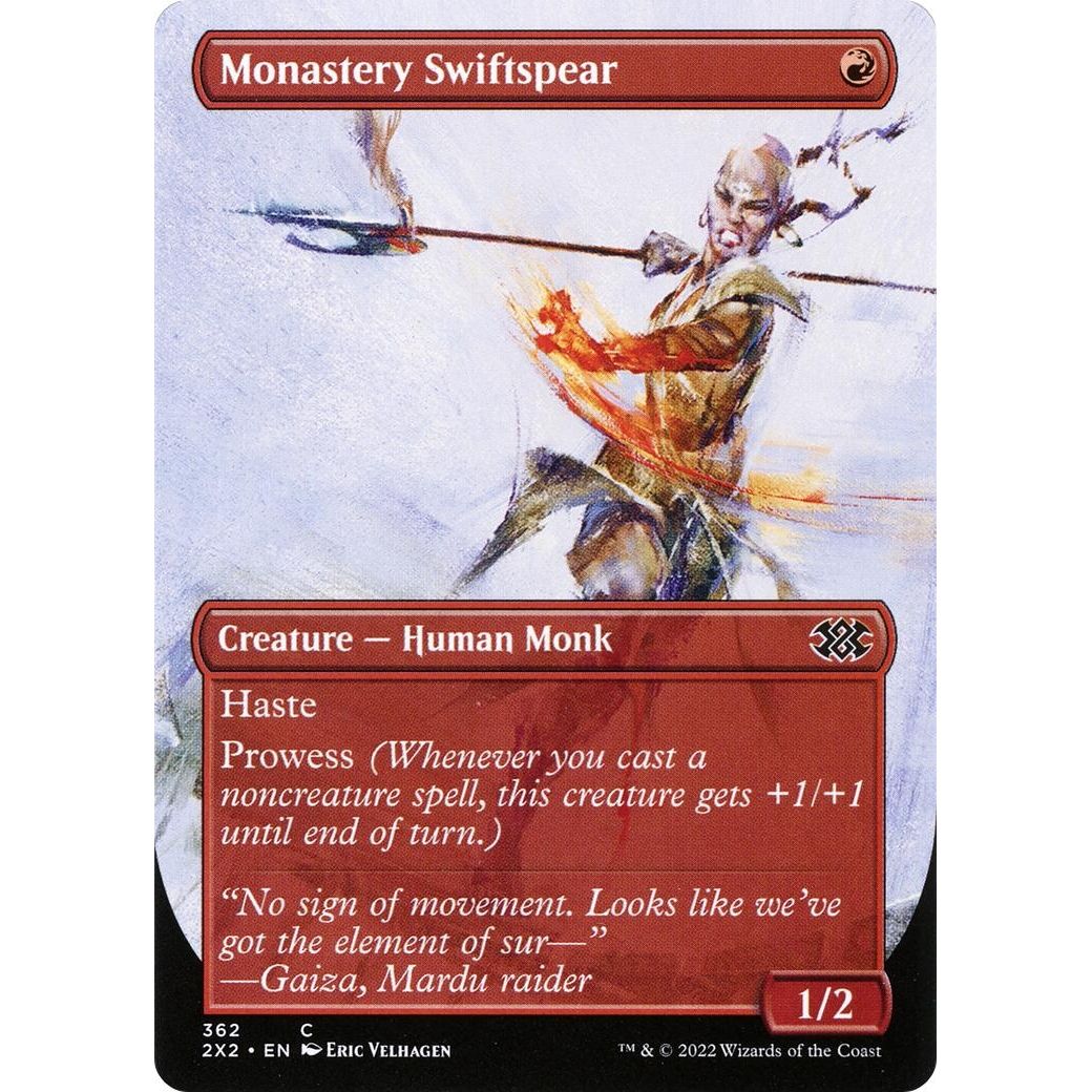 Image for Monastery Swiftspear (Borderless) (362) (2X2) - Magic: The Gathering