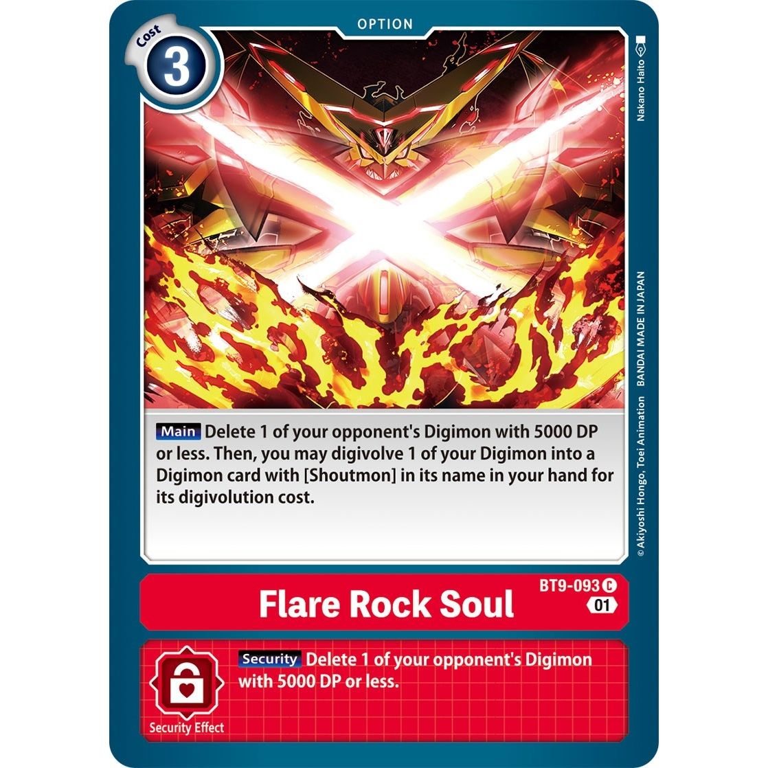 Image for Flare Rock Soul (BT9-093 C) (BT09) - Digimon Card Game